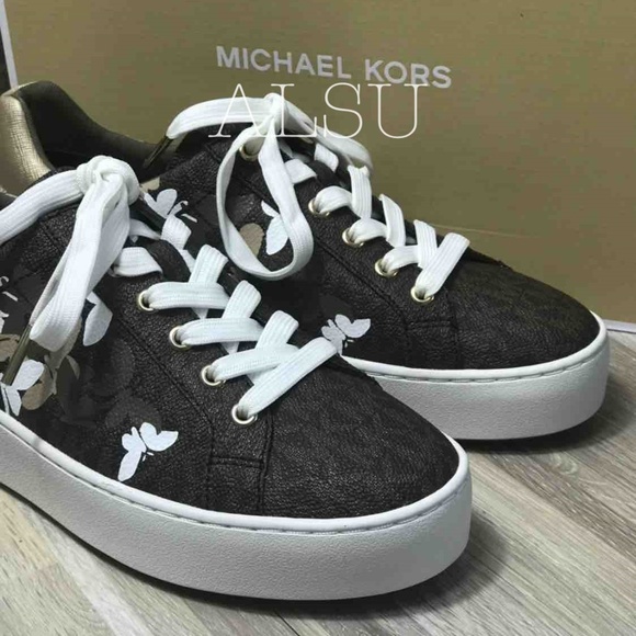 Michael Kors Poppy Lace Up mini MK Logo Blown W - Picture 6 of 8